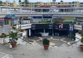 Imagen del centro comercial Plaza, Playa del Inglés.