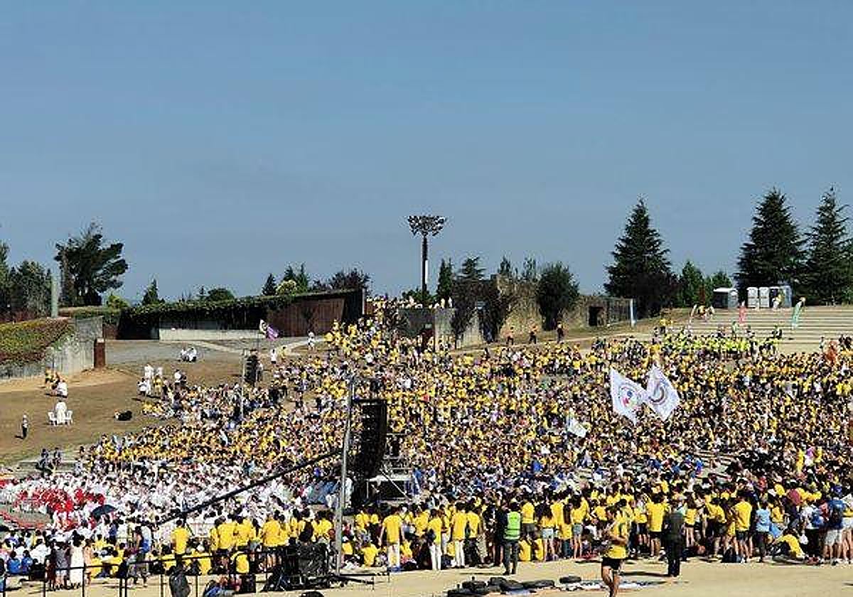 Foto de archivo de la peregrinación europea de jóvenes de 2022.