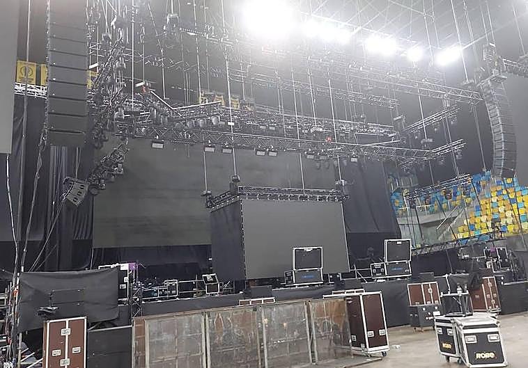 Todo listo en el Gran Canaria Arena.