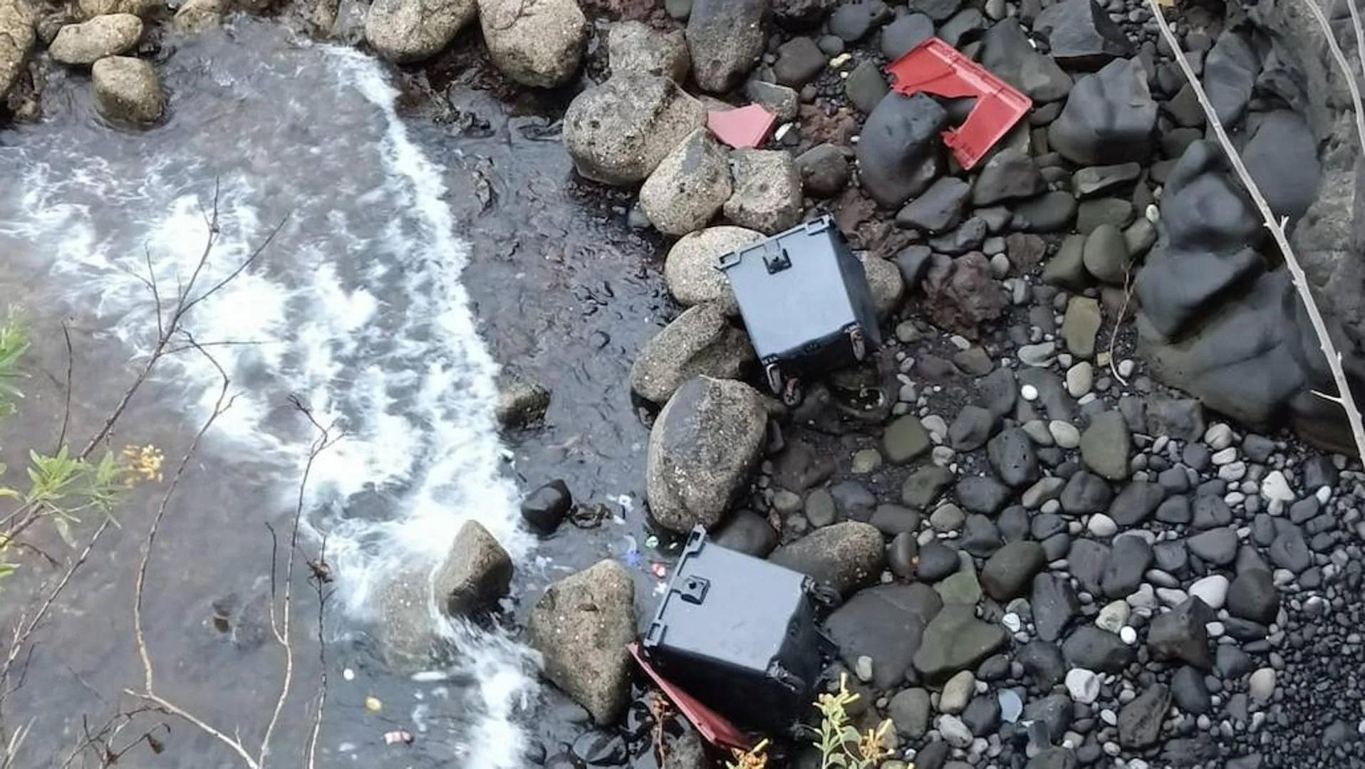 Tiran Dos Contenedores De Basura Al Mar En Las Palmas De Gran Canaria Canarias