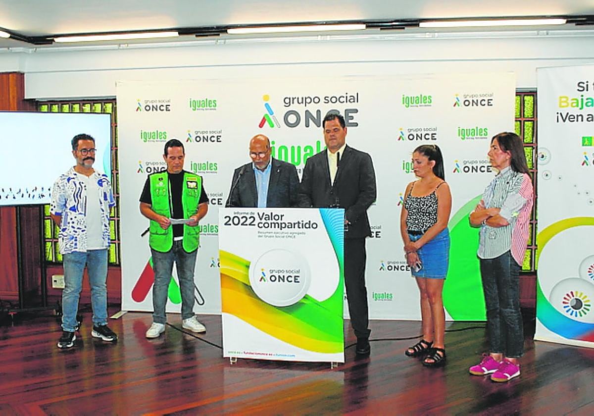 Momento de la presentación del informe de la ONCE de 2022.