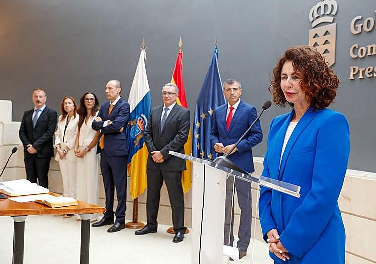 Imagen de la toma de posesión de los altos cargos de Hacienda.