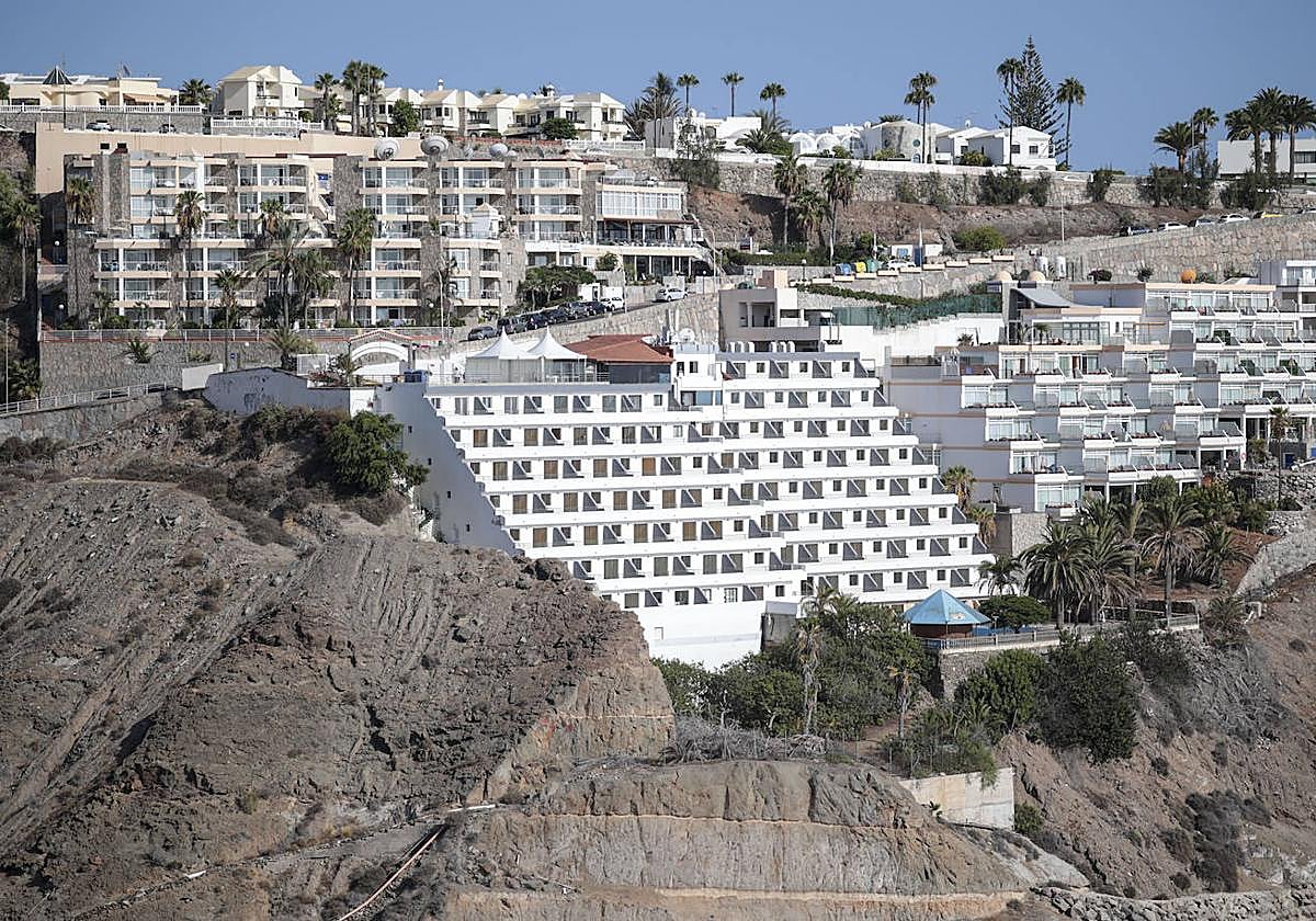 Vista del complejo Palmera Mar, en Amadores.