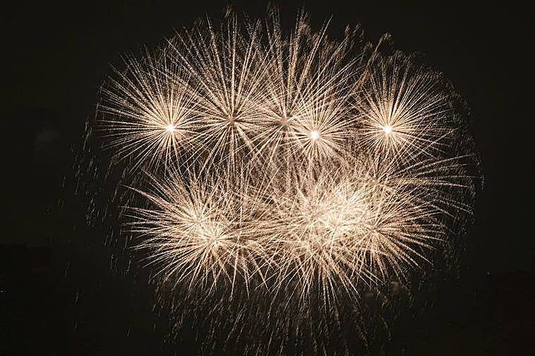 Imagen de archivo de los fuegos de San Lorenzo en 2022.