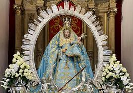 La Virgen de Guía se reencuentra con sus fieles en su recorrido por el casco histórico