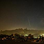 La calima dificulta la toma de imágenes de Las Perseidas