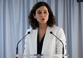 Isabel Díaz Ayuso, presidenta de la Comunidad de Madrid.