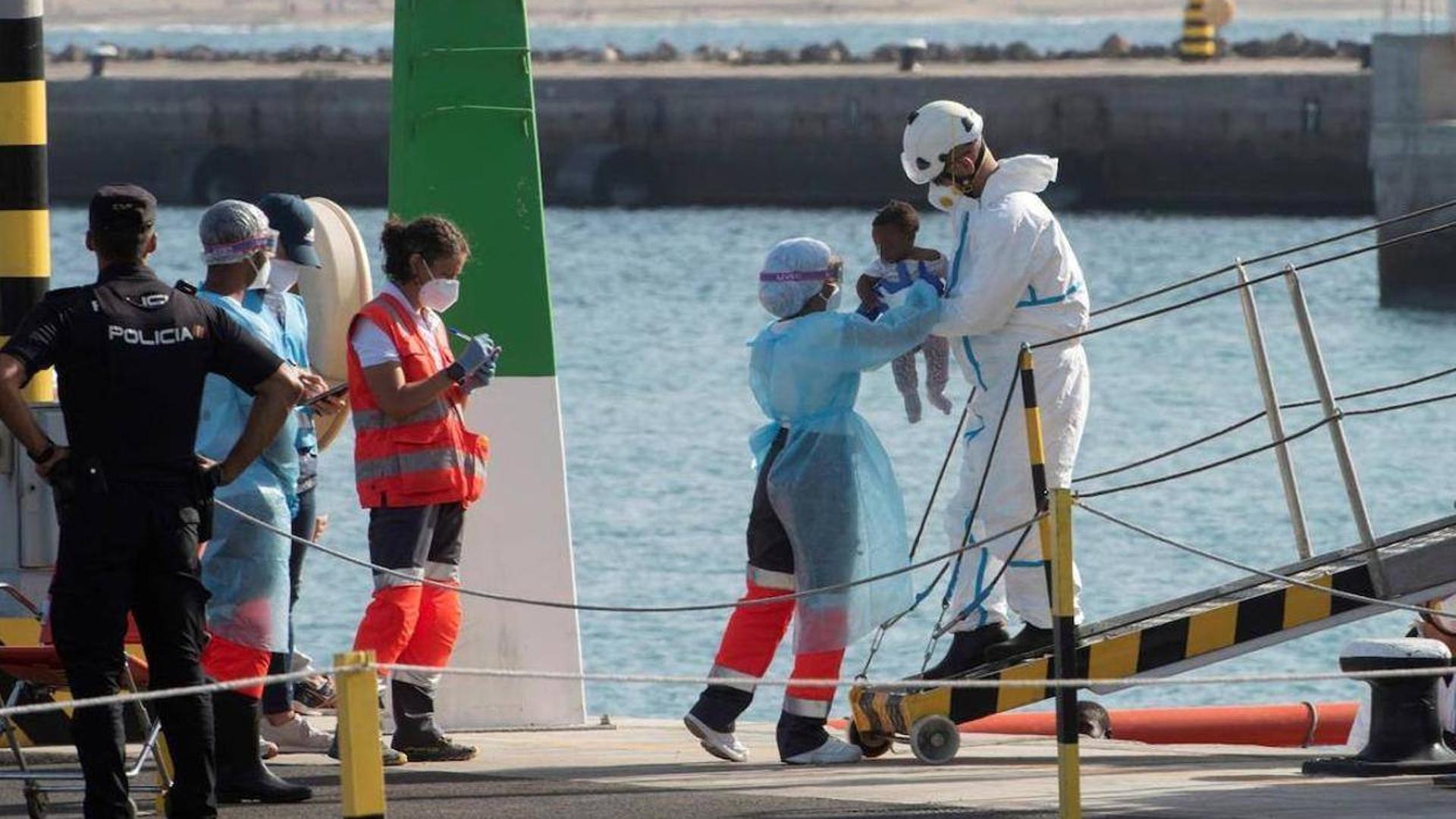 Two minors, among the 105 migrants rescued in El Hierro