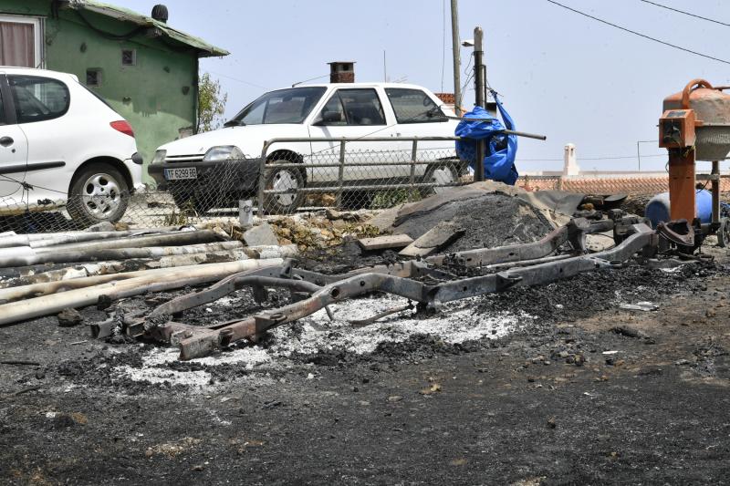 Las secuelas del fuego en Tenerife