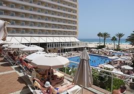 Vista de un complejo alojativo insular.