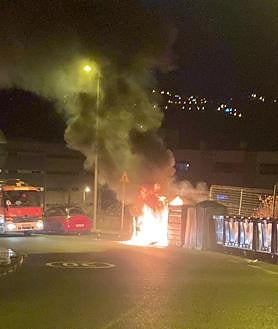Imagen secundaria 2 - Más imágenes de los incidentes. 