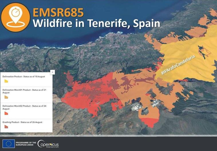 Bajan a nivel 1 las restricciones en los municipios afectados por el incendio de Tenerife