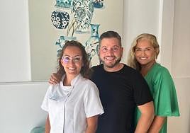 Alberto Dugarte, durante su visita al centro de Olga Nolasco.