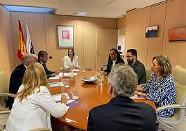 Reunión de los rectores con el equipo de la Consejería de Universidades.