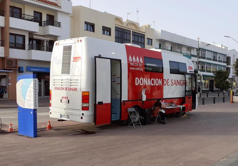 Donación de sangre en Corralejo