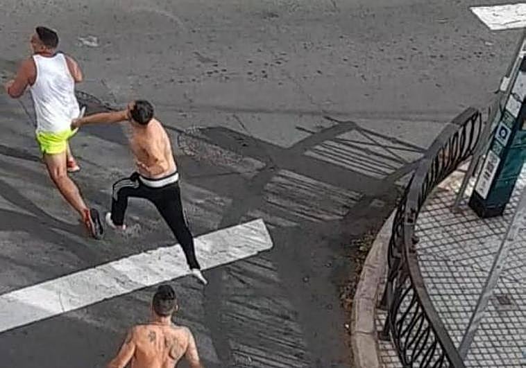 Imagen de un incidente violento ocurrido en el barrio de Arenales el pasado 27 de julio.