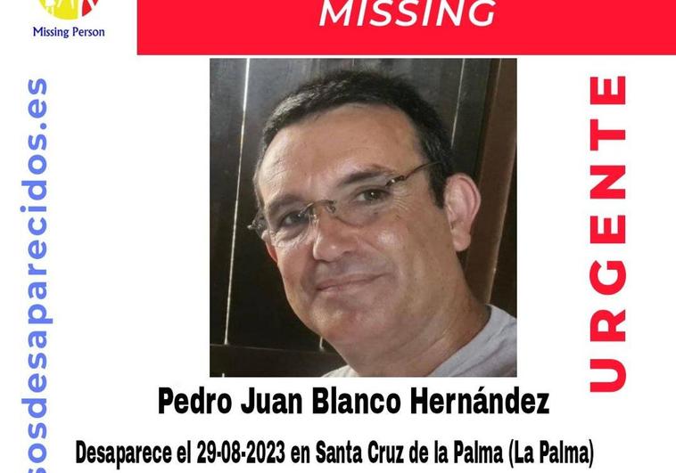 Desaparecido un hombre de 52 años en La Palma