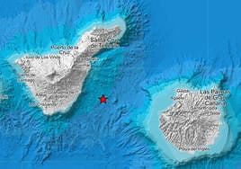 Imagen de la zona conocida como volcán de Enmedio, donde se registró la serie sísmica.