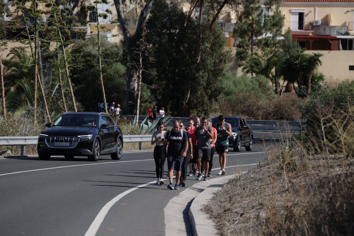 Los peregrinos empiezan su camino hacia Teror