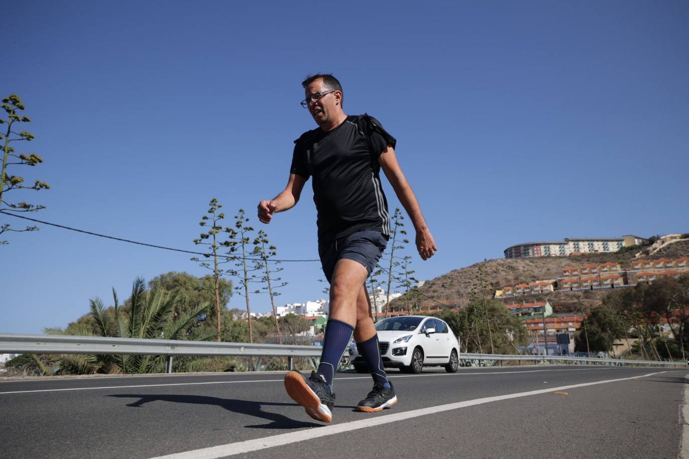 Los peregrinos empiezan su camino hacia Teror