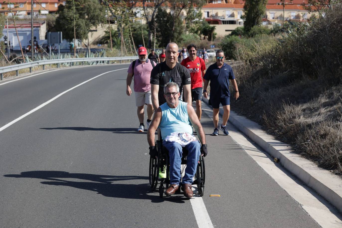 Los peregrinos empiezan su camino hacia Teror