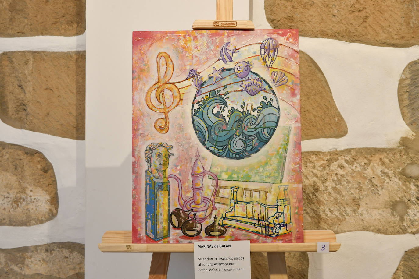 Imagen principal - Imágenes de la exposición de Juan Felipe y Josefina Cabrera. 