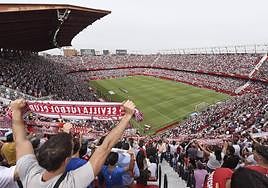 Panorámica del Sánchez Pizjuán, estadio que visitará el domingo la UD.