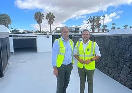 Juan Monzón y Jacobo Medina, en el espacio que pronto se reabrirá.