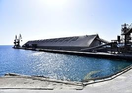 Instalaciones con las que Ceisa ocupa el muelle de Santa Águeda.