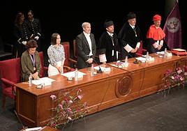 Imagen del acto de apertura del curso académico de la ULL este miércoles.