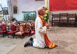 Cabrera, durante la Bajada del Cristo de Telde.