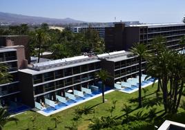 Imagen de la zona hotelera de Maspalomas (Gran Canaria).