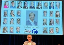 Imagen de archivo de Manuel Hernández durante la presentación de su candidatura.