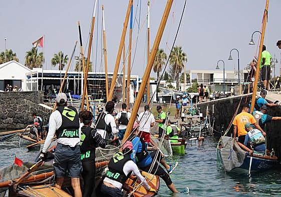Embarcaciones en la competición del pasado fin de semana.