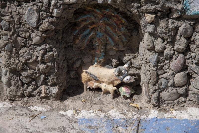 La calle de los mil colores en Valle Los Nueve