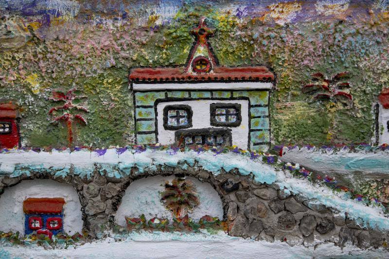 La calle de los mil colores en Valle Los Nueve