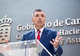 El vicepesidente del Gobierno de Canarias, Manuel Domínguez