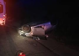 Así quedó el vehículo siniestrado.