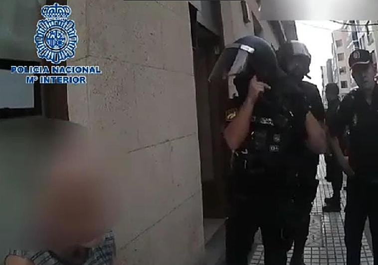 Imágenes de la intervención policial en la capital grancanaria.