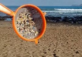 Microplásticos en las costas canarias.