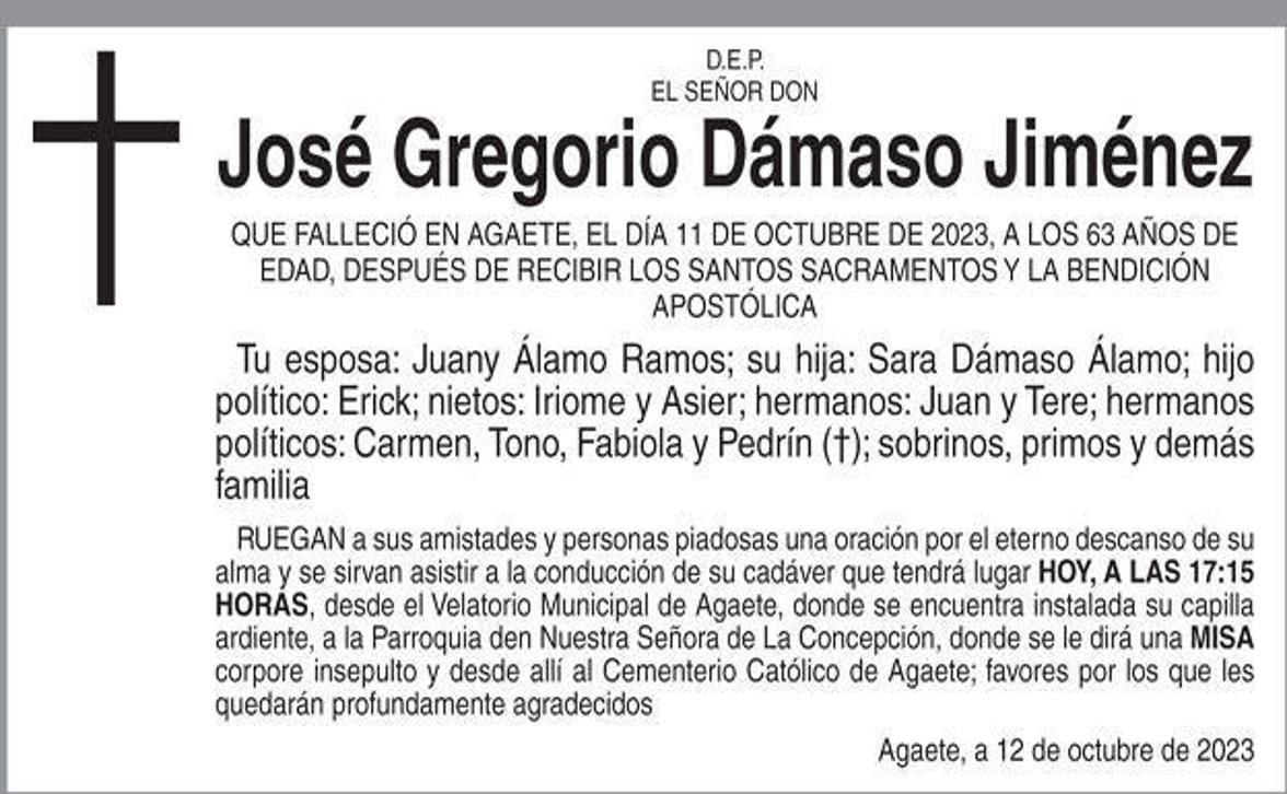 José Gregorio Dámaso Jiménez