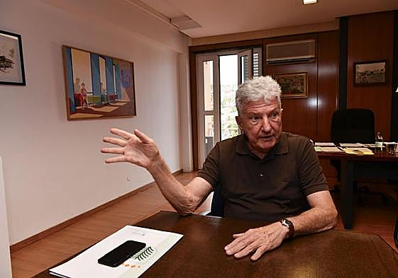 Pedro Quevedo durante la entrevista concedida a este periódico.