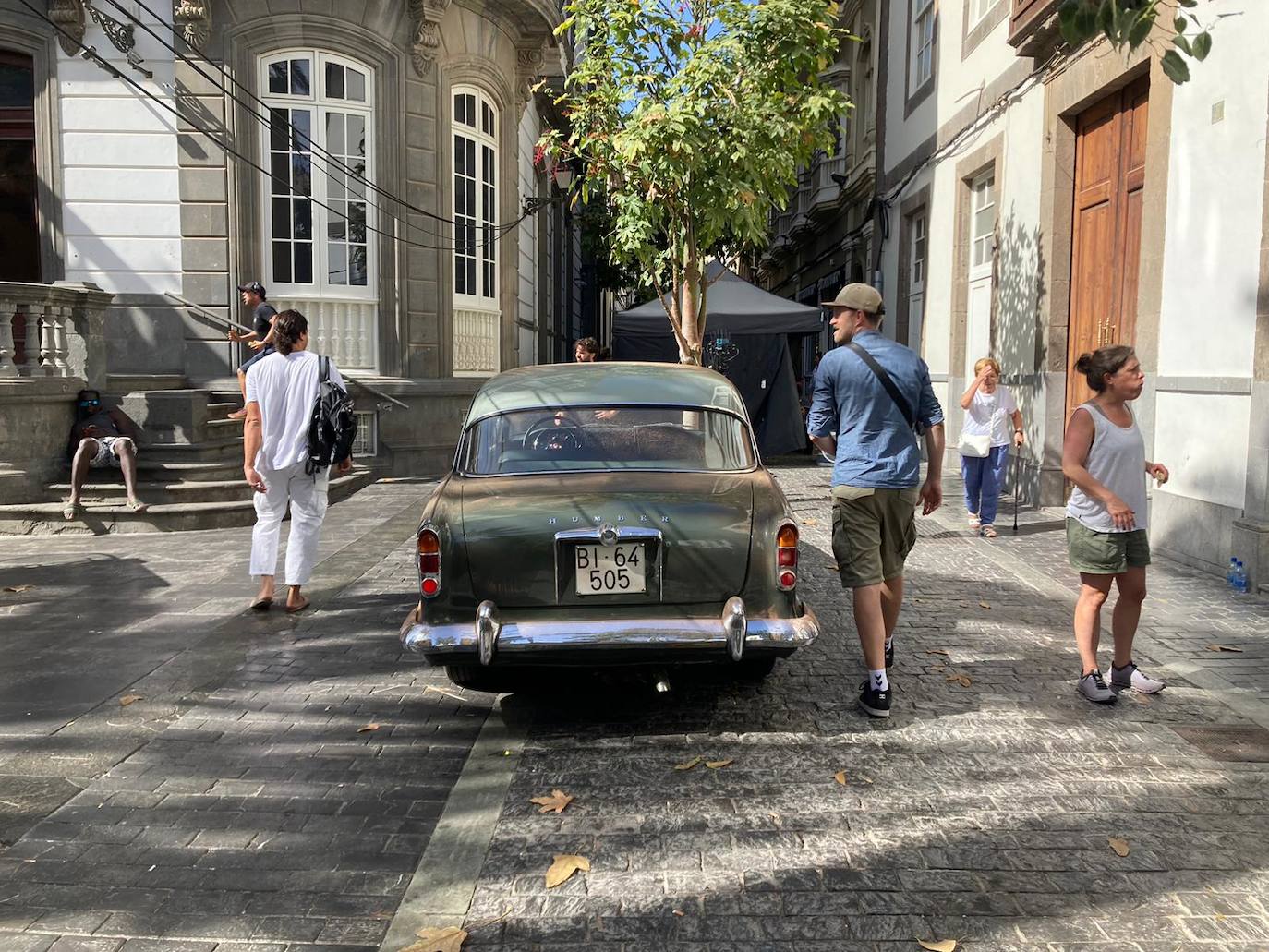 La Plaza de Las Ranas se transforma en plató de cine