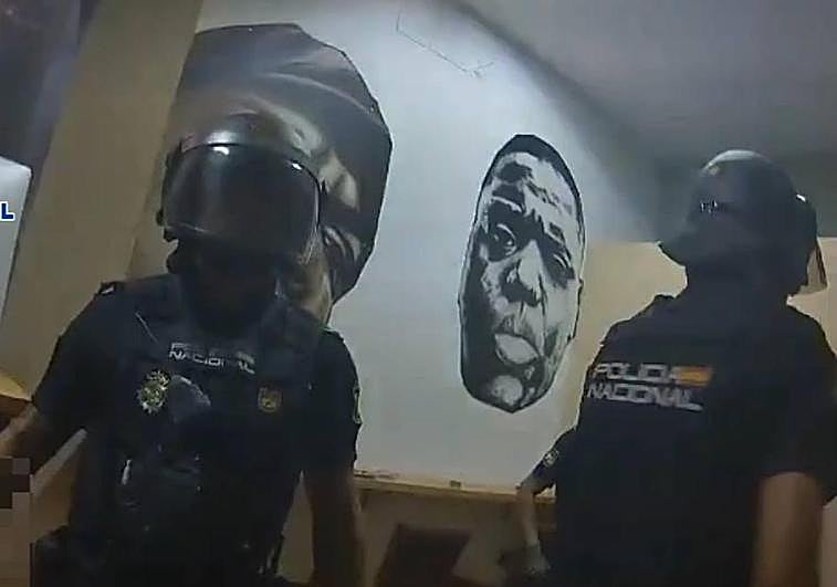 Imágenes de la operación policial.