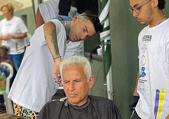 Imagen de la acción realizada en junio en El Cortijo.