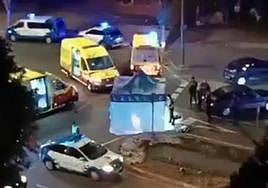 Despliegue de los recursos de emergencia en el lugar del fatal suceso.