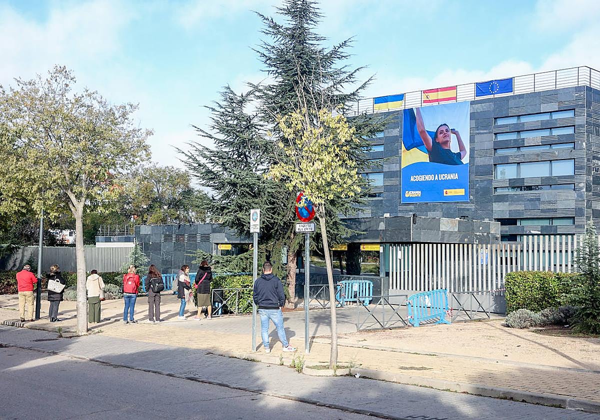 La entrada del CREADE de Pozuelo de Alarcón