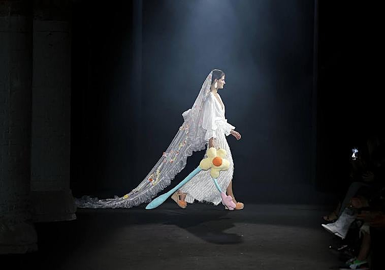 Un momento del desfile de la firma grancanaria.