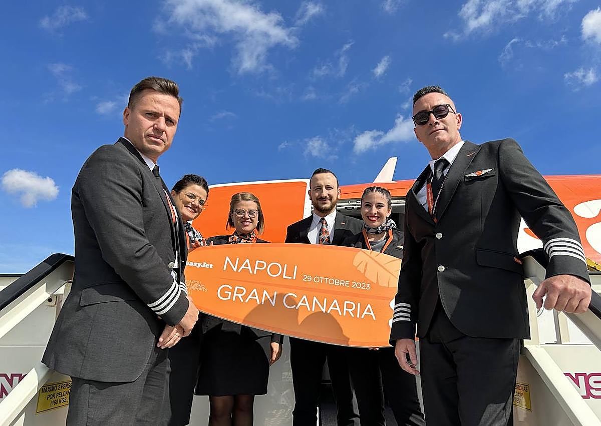 Imagen secundaria 1 - La aerolínea easyJet estrena su nueva conexión entre Gran Canaria y Nápoles