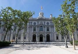 Imagen de la fachada del Tribunal Supremo, en Madrid.